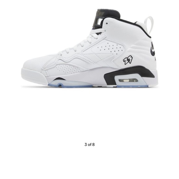 Jordan MVP White and Black Sneakers Size 9.5 - Picture 3 of 16